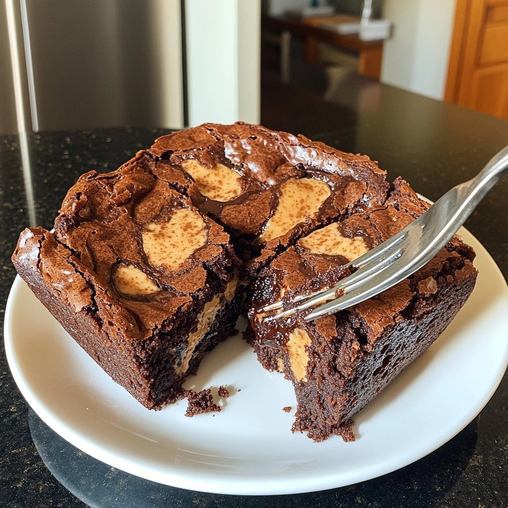 Cottage Cheese Brownies with Almond Butter