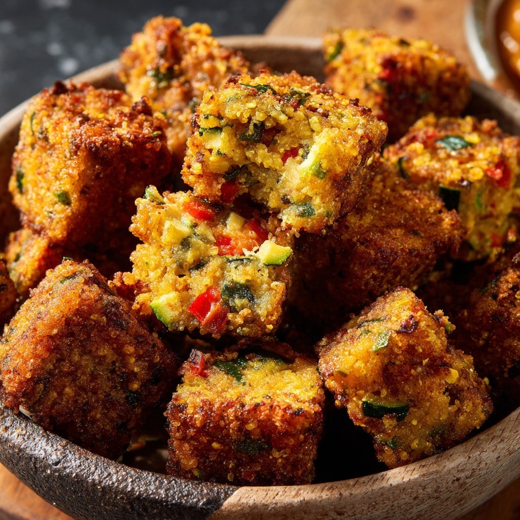 Crispy Polenta Veggie Nuggets