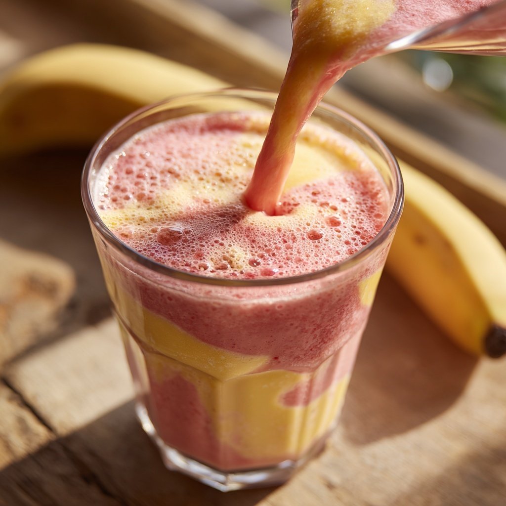 Fresh Strawberry Banana Smoothie