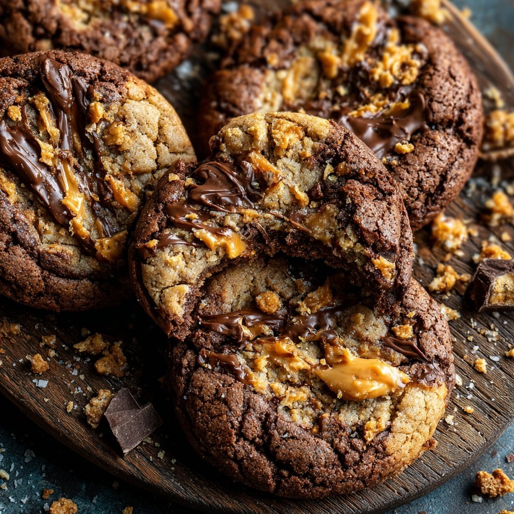 Brownie Mix Peanut Butter Cookies