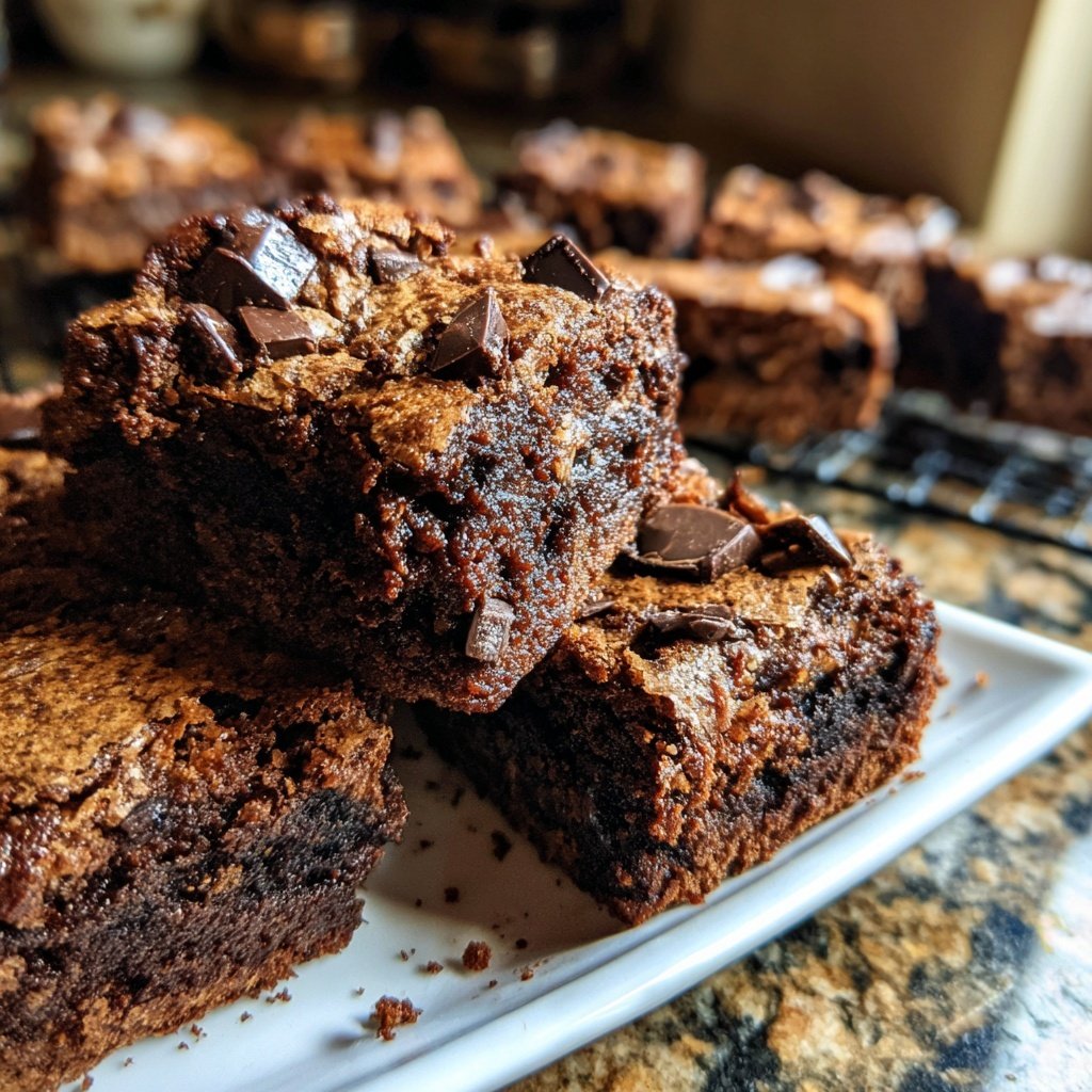 Cottage Cheese Brownies with Dark Chocolate