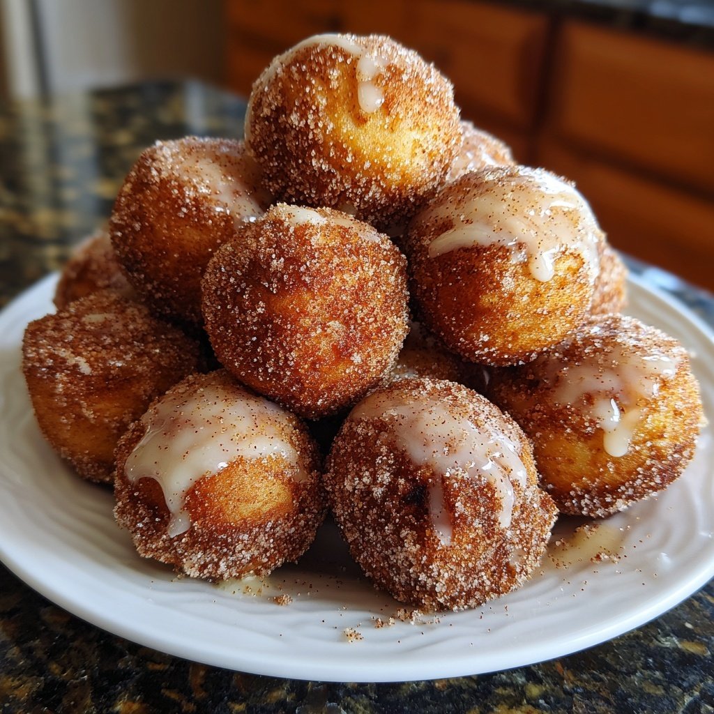 Super Bowl Dessert Cinnamon Sugar Donut Holes
