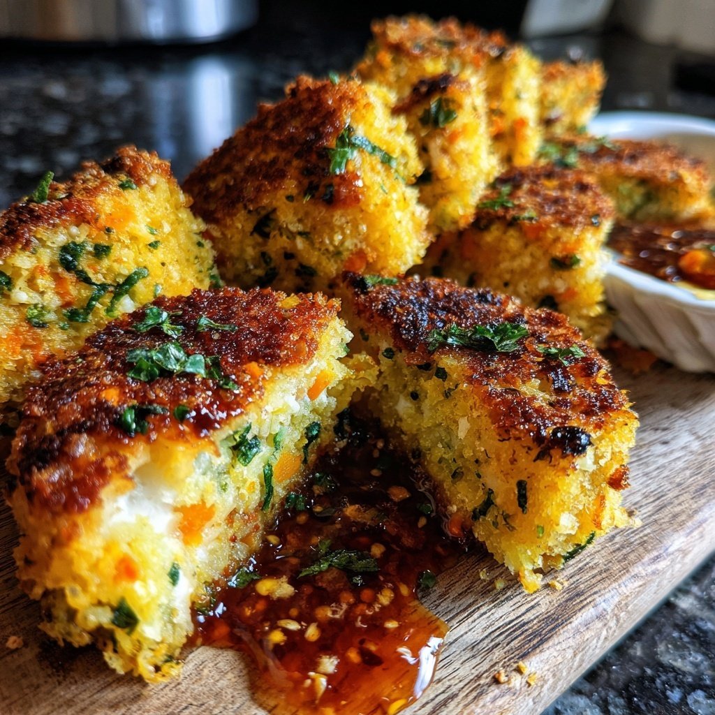 Crispy Polenta Veggie Nuggets