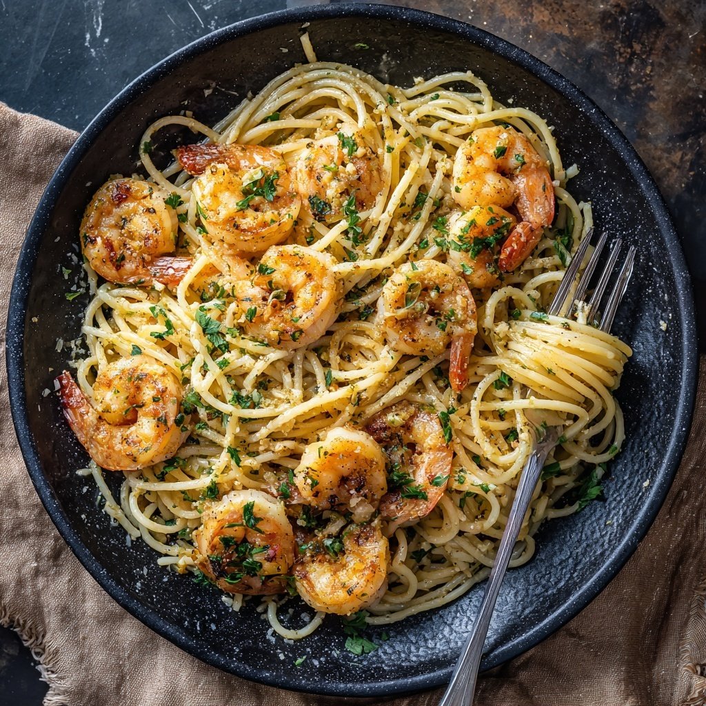 Garlic Butter Shrimp Pasta