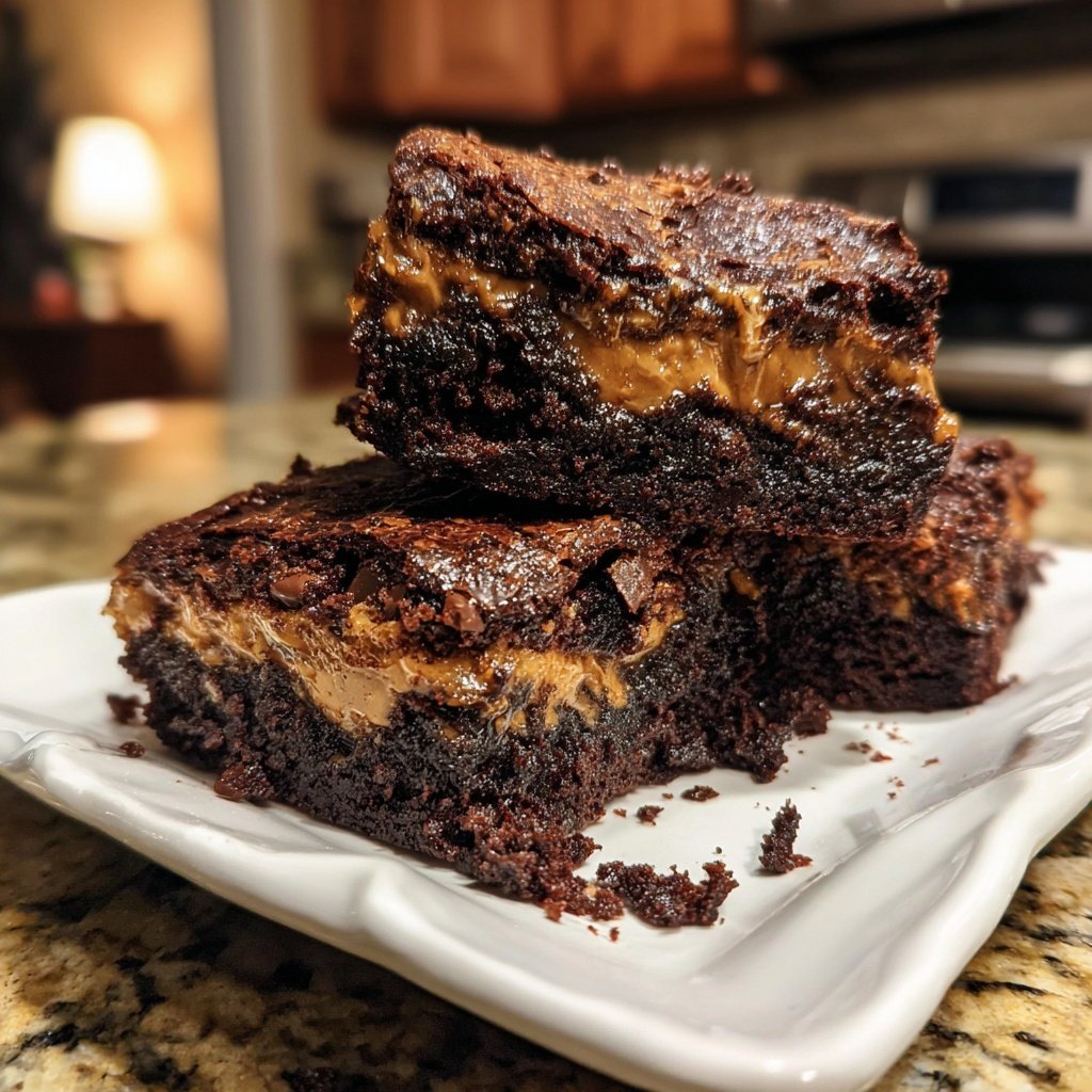Cottage Cheese Brownies with Espresso Swirl