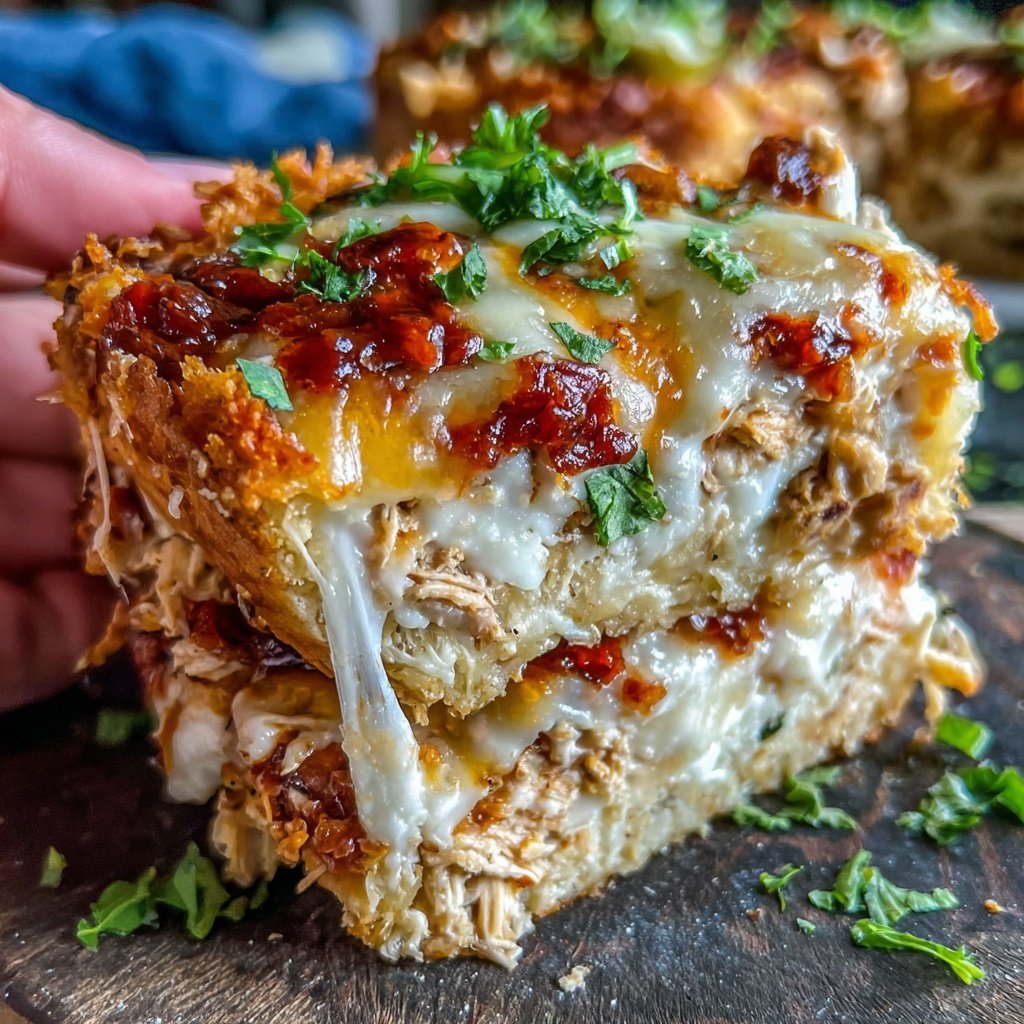 Shredded Chicken Nacho Casserole