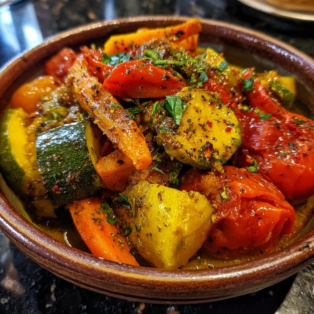 Healthy Crockpot Vegetable Tagine