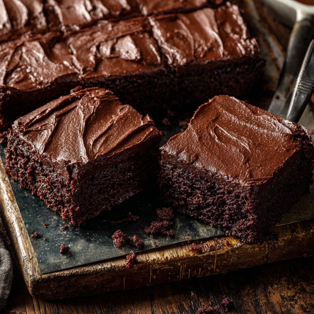 Chocolate Sheet Cake With Cocoa