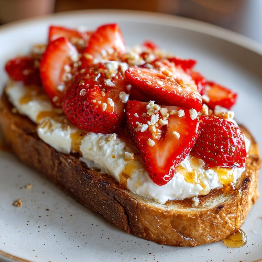 Strawberry Cream Cheese Breakfast Toast