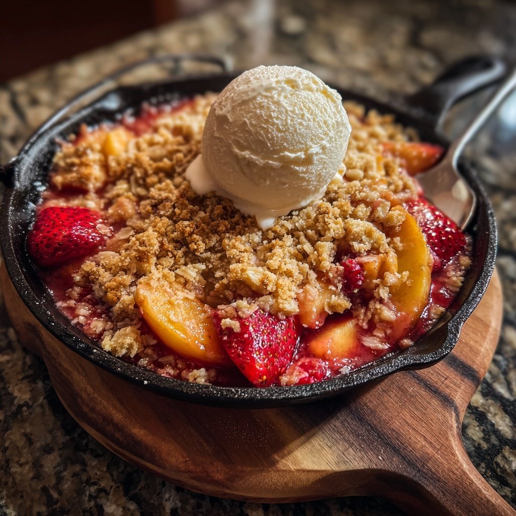 Strawberry Peach Crisp