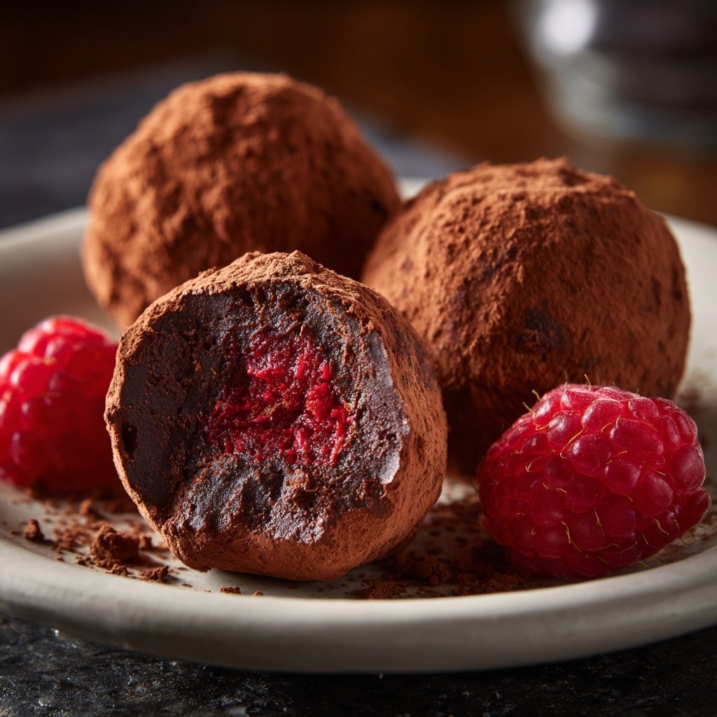 Chocolate Raspberry Truffles