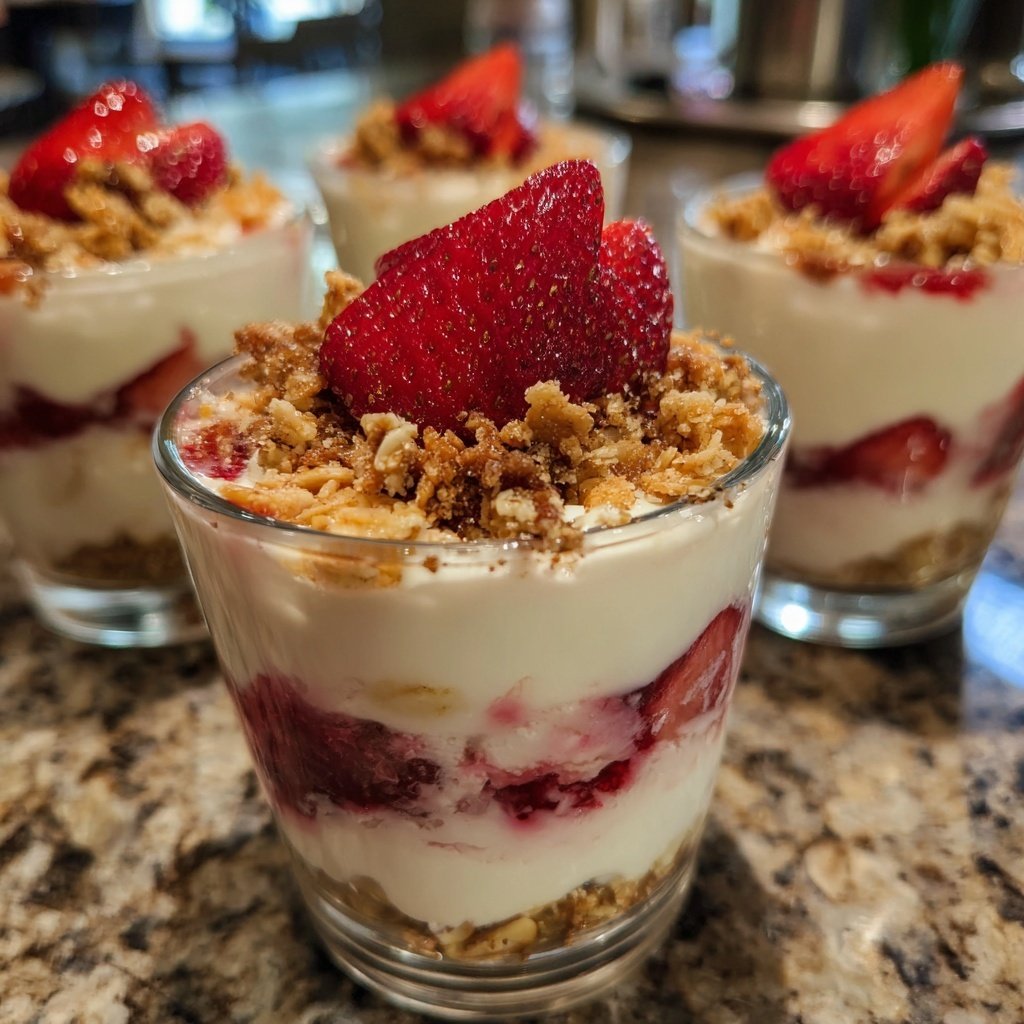 Strawberry Yogurt Breakfast Cups