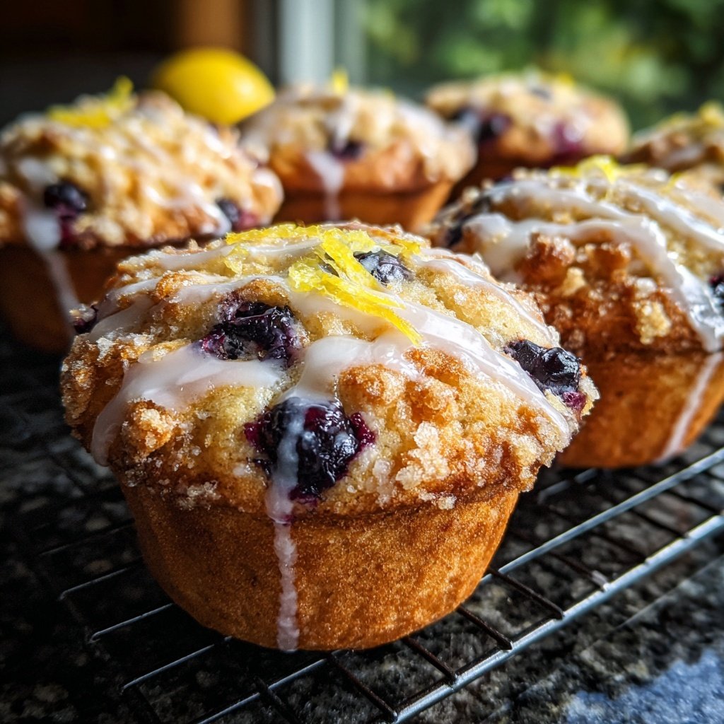 Lemon Blueberry Yogurt Muffins